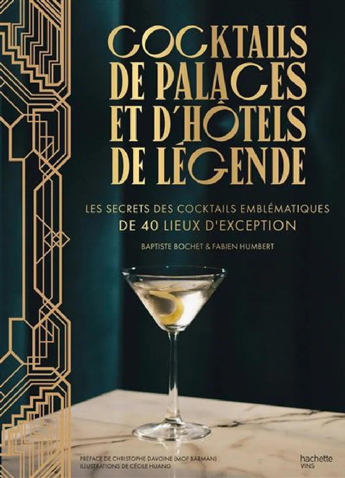 Couverture du livre Cocktails de palaces et d'hôtels de légende