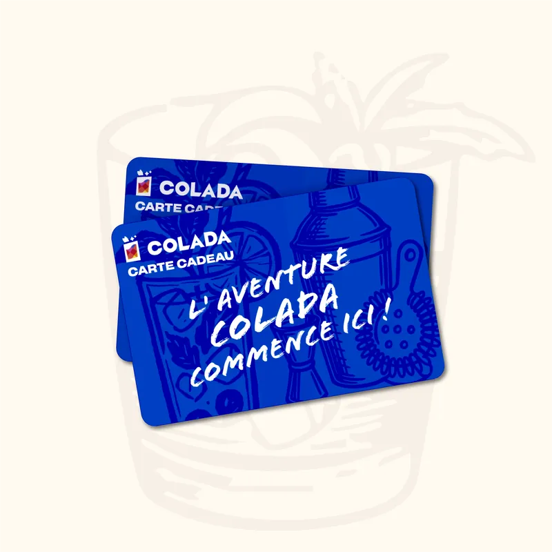 Carte cadeau Colada pour offrir un cours de cocktail