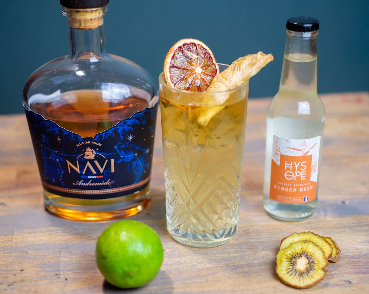 Dark n stormy au navi et Hysope Ginger Beer Françaiose