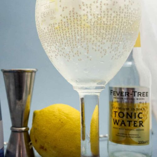 un beau verre de gin tonic cocktail colada