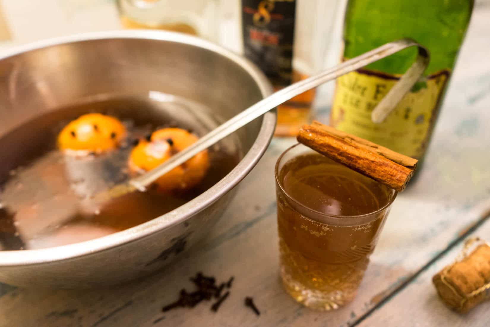 punch de noel Colada avec du rhum et du cidre