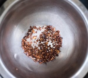 cacao broyé pour sirop maison colada raisins secs