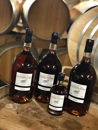 les bouteilles du Domaine de Charron
