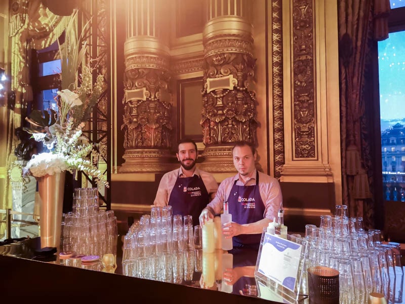 Bar à cocktail lors d'un evenement mixologie