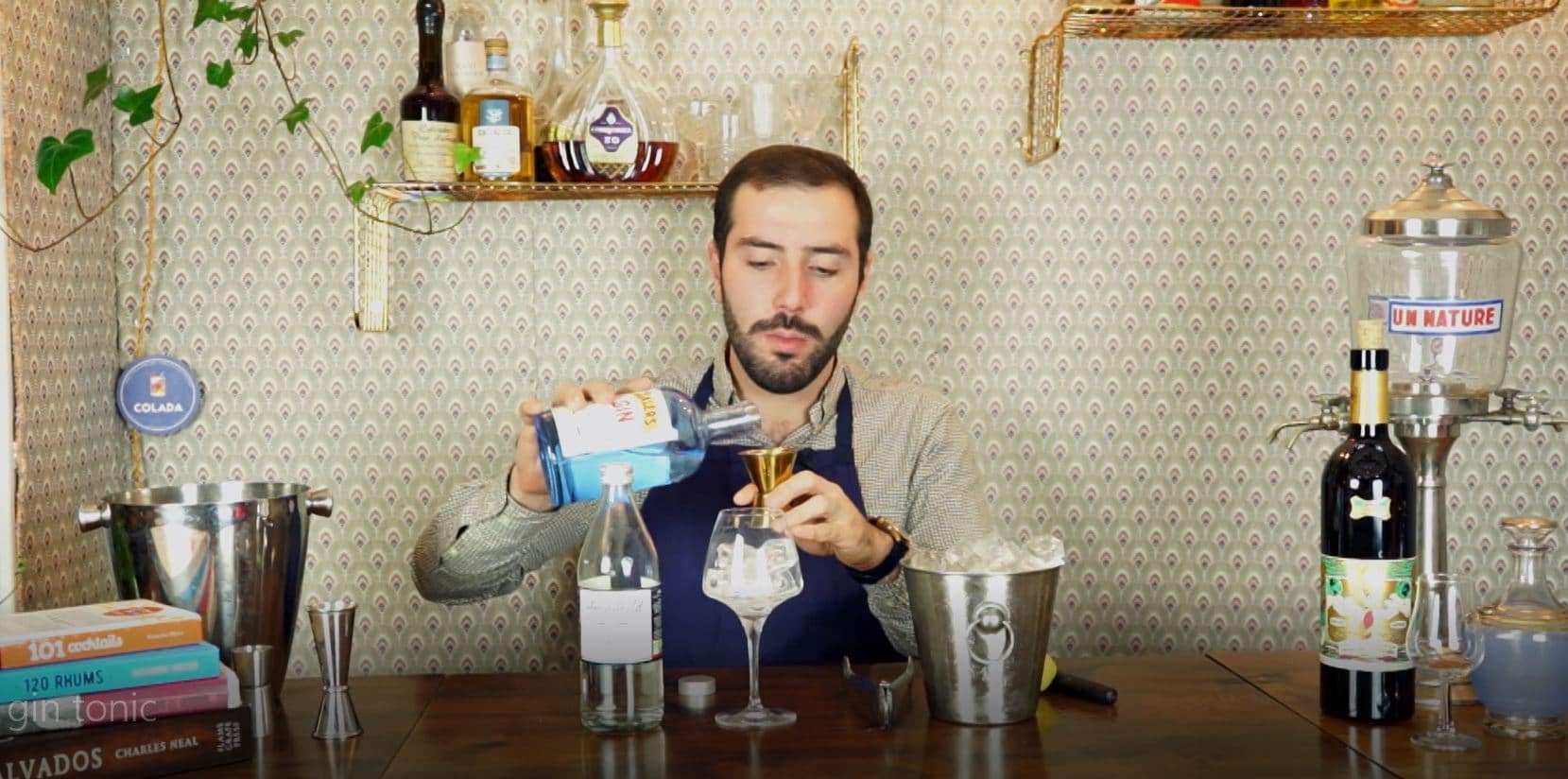 Cours de cocktail à distance avec camera